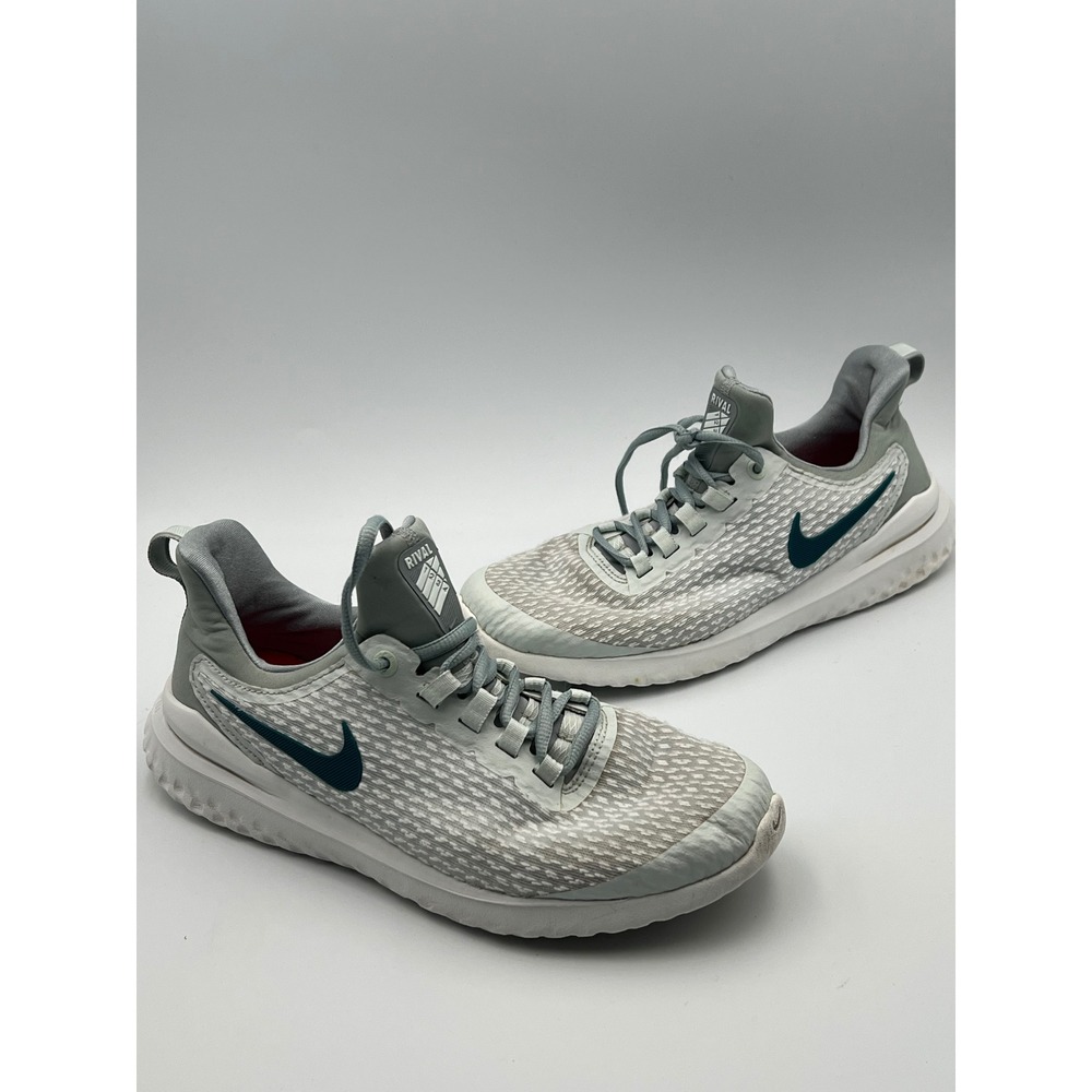 Nike Legend React Rival Grey White Teal Running Shoes AA7411-004 Womens 8.5 - Picture 1 of 7